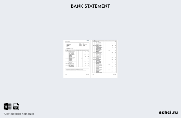 цифровая загрузка страницы с банковской выпиской India Standard Chartered, шабло